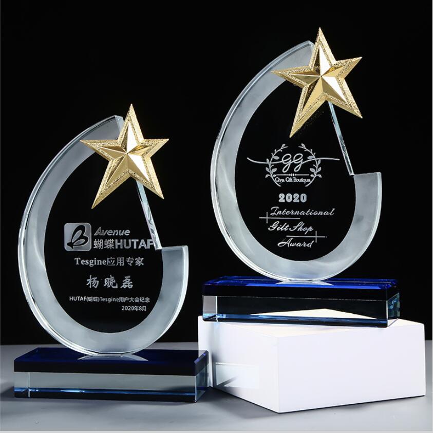 定制水晶奖杯奖牌 璀璨荣耀，彰显卓越